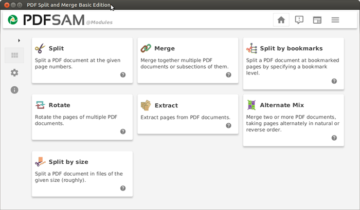 Ghép file PDF bằng PDFSam