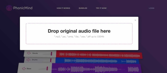 Tách lời nhạc với PhonicMind
