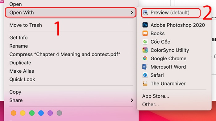 Ghép file PDF với Preview