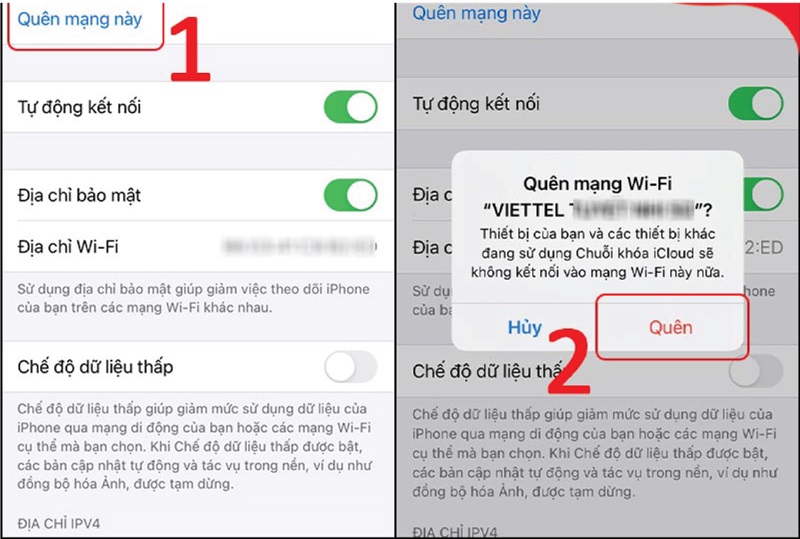 Reset lại mạng Wifi