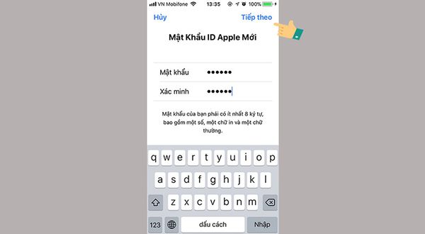 Quên mật khẩu tài khoản iCloud