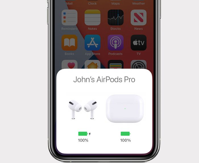 Kiểm tra thời lượng pin Airpods trên iPhone, iPad