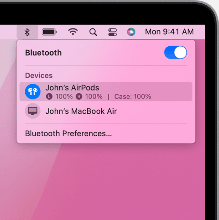 Kiểm tra thời lượng pin Airpods trên Macbook