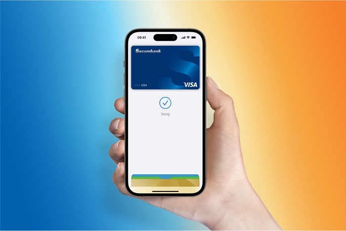 Ngân hàng Sacombank liên kết với Apple Pay