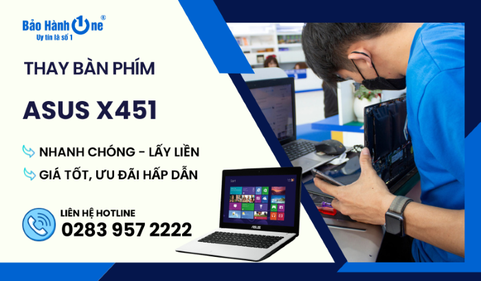 Thay bàn phím laptop Asus Max X451 tại Bảo Hành One