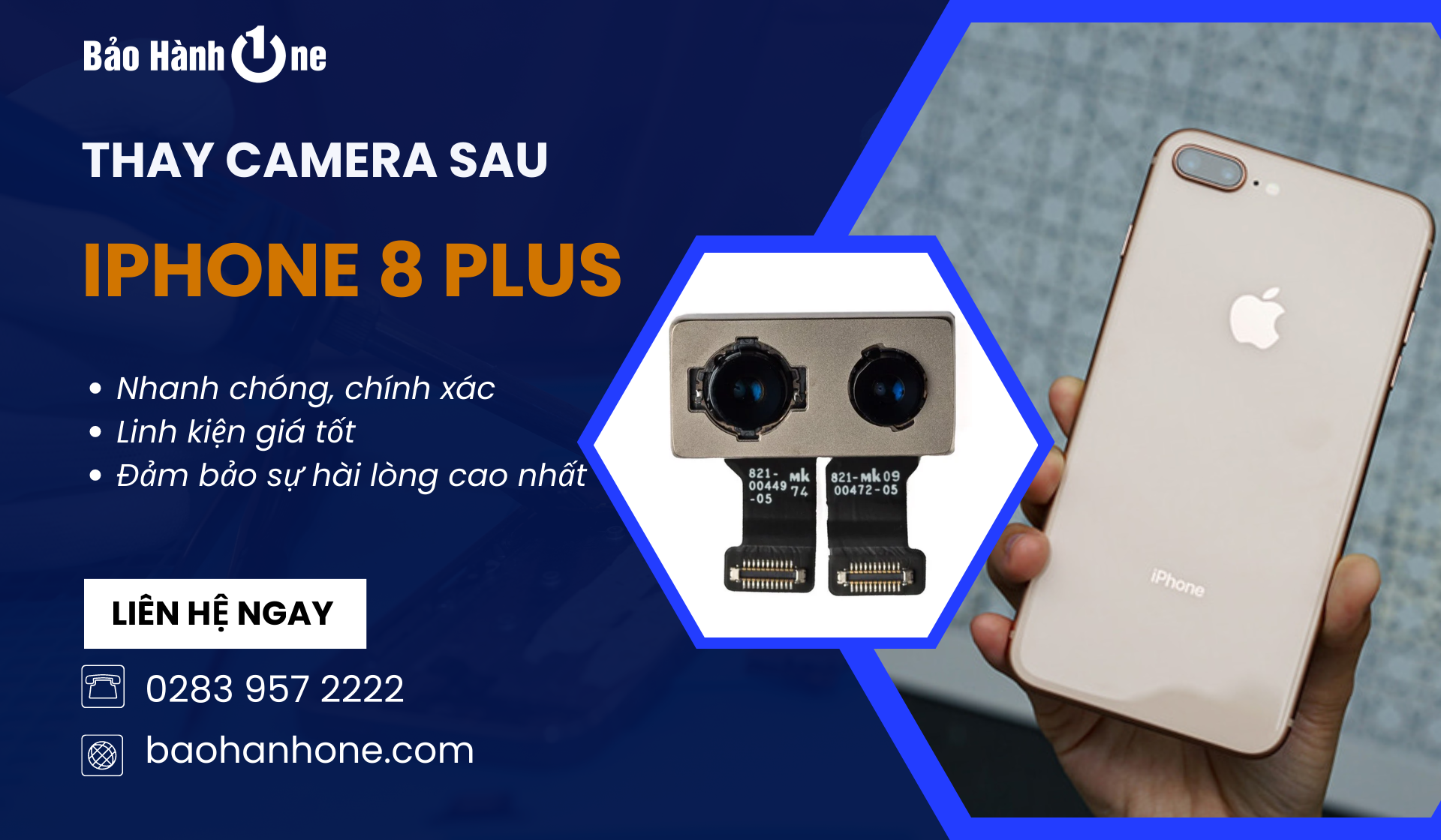 Thay Camera Sau iPhone 8 Plus