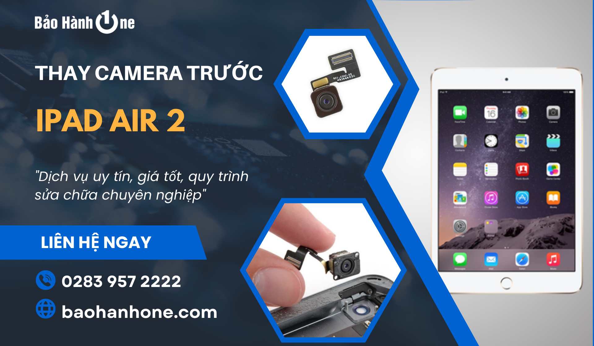 Thay Camera Trước iPad Air 2