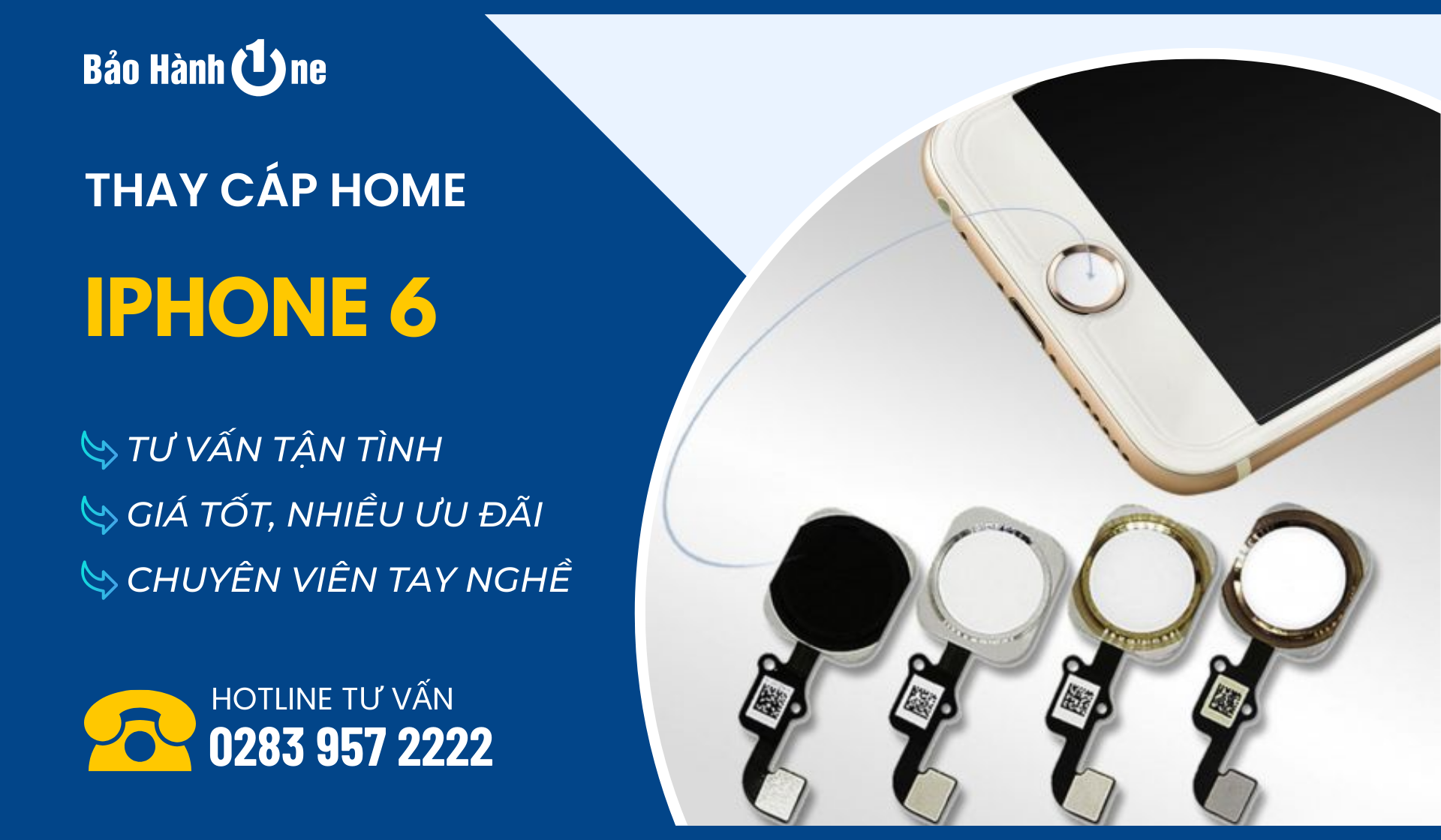 Thay Cáp Home iPhone 6