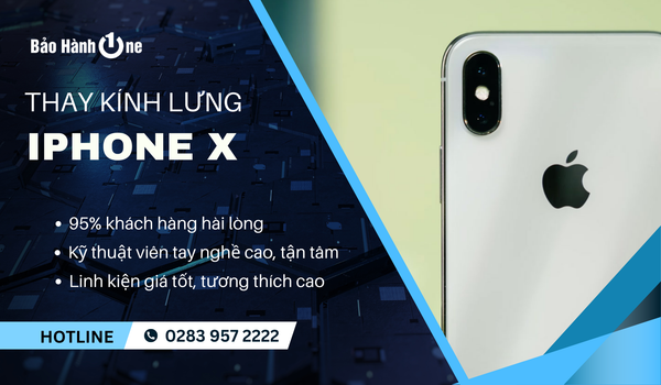 thay kính lưng iPhone X