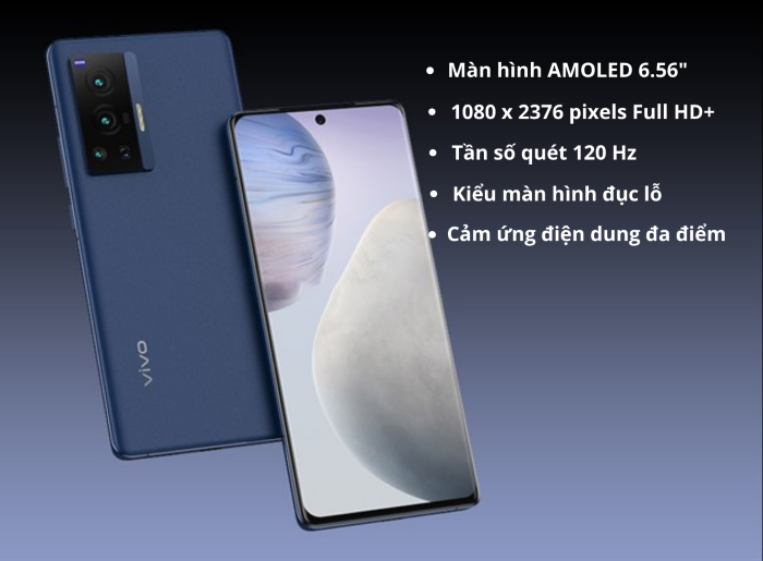 Thông số màn hình Vivo X70/X70 Pro/X70 Pro Plus