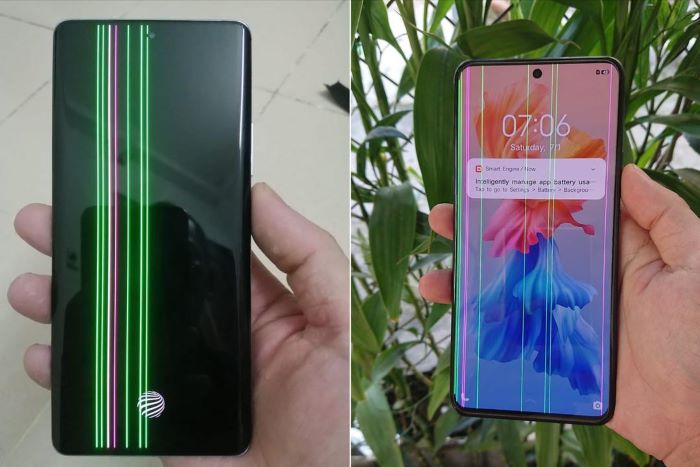 Điện thoại Vivo X70/X70 Pro/X70 Pro Plus bị sọc màn hình