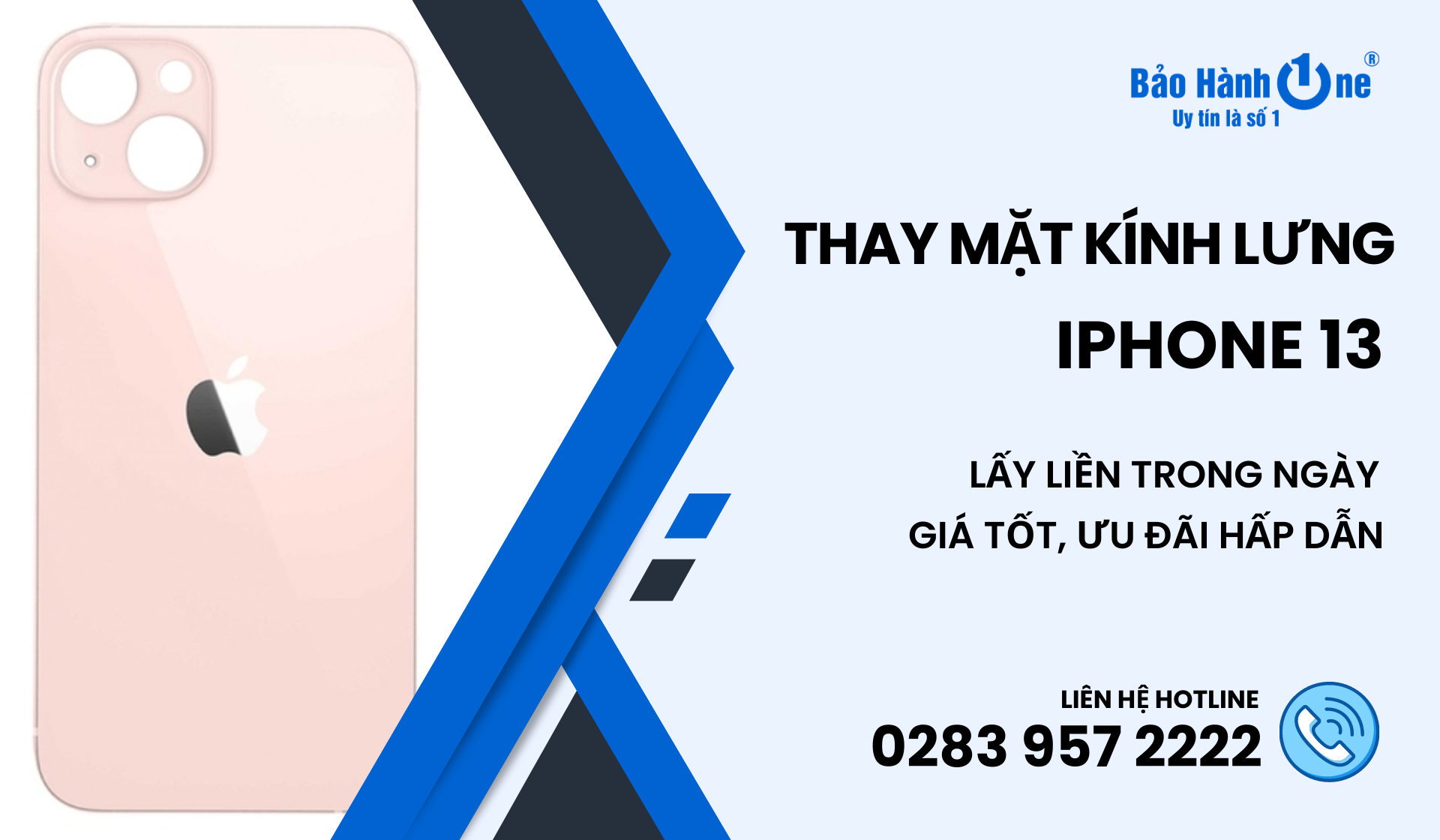 Thay Mặt Kính Lưng iPhone 13