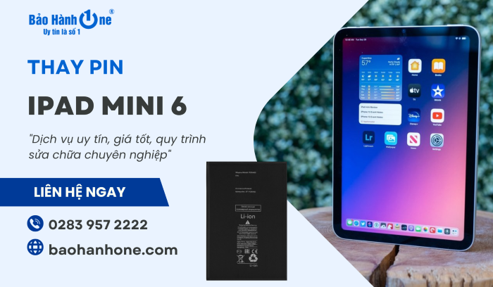 Thay pin iPad mini 6 tại Bảo Hành One