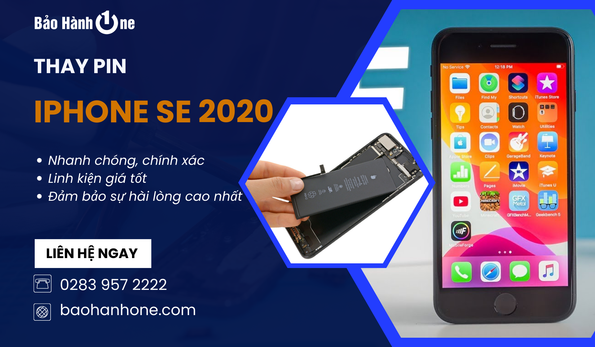 Thay pin iPhone SE 2020