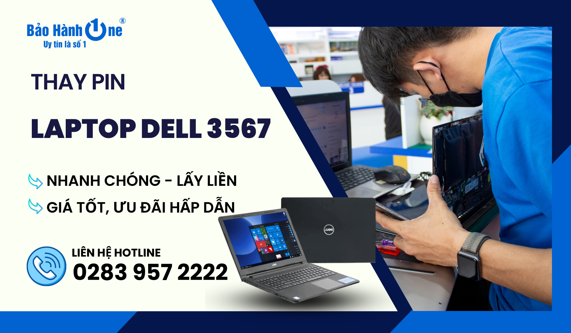 Thay Pin Laptop Dell Inspiron 3567