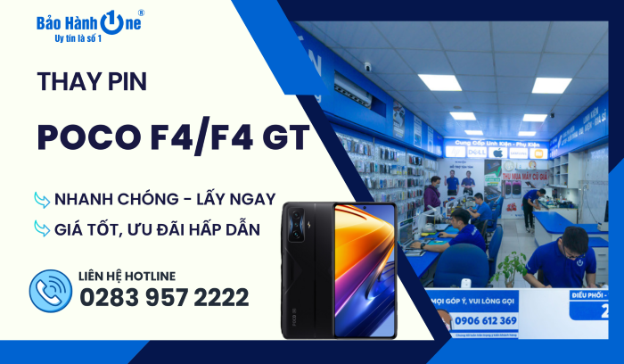 Thay pin Poco F4/F4 GT tại Bảo Hành One