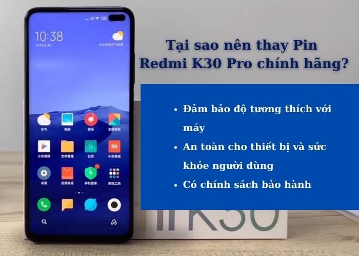Thay Pin Redmi K30 Pro