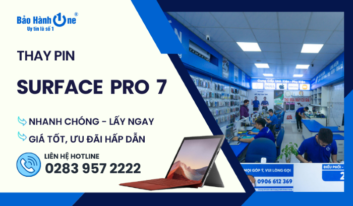 Thay pin Surface Pro 7 tại Bảo Hành One