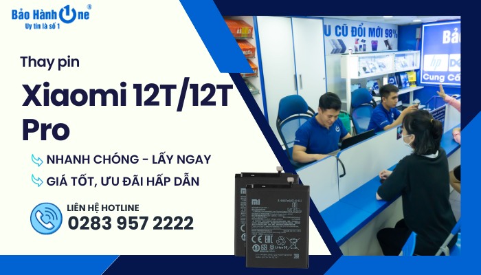 Thay Pin Xiaomi 12T/12T Pro