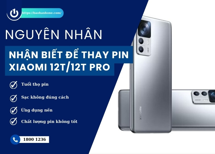 Thay Pin Xiaomi 12T/12T Pro