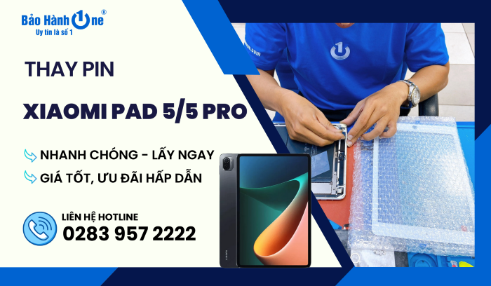 Thay pin Xiaomi Pad 5/5 Pro tại Bảo Hành One