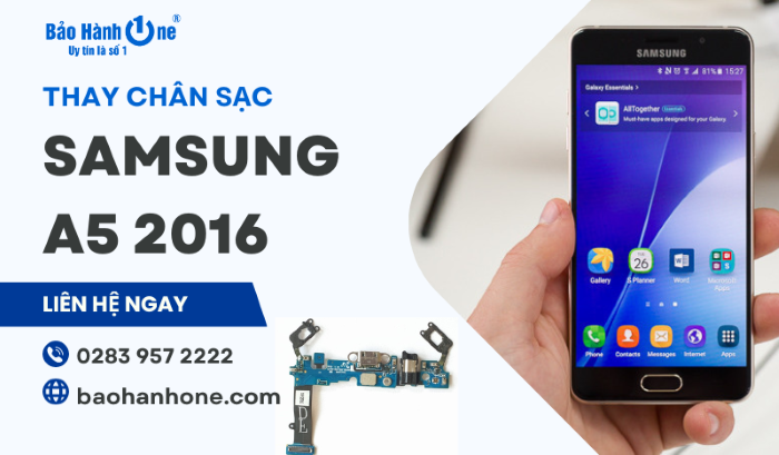 thay chân sạc samsung a5 2016