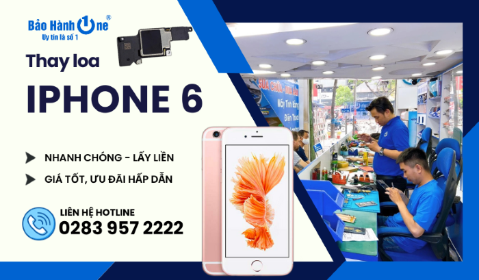 Biểu hiện loa iPhone 6 bị hỏng