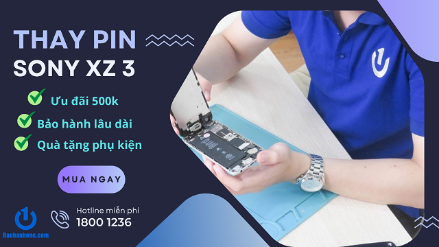 Thay pin Sony Xperia XZ3 giá rẻ tại Trung tâm Bảo Hành One