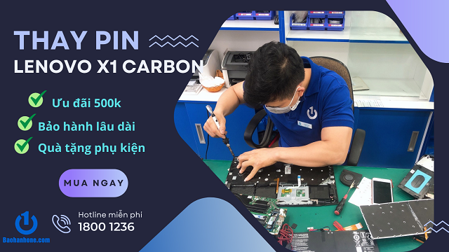 Thay pin Lenovo ThinkPad X1 Carbon giá rẻ tại Bảo Hành One
