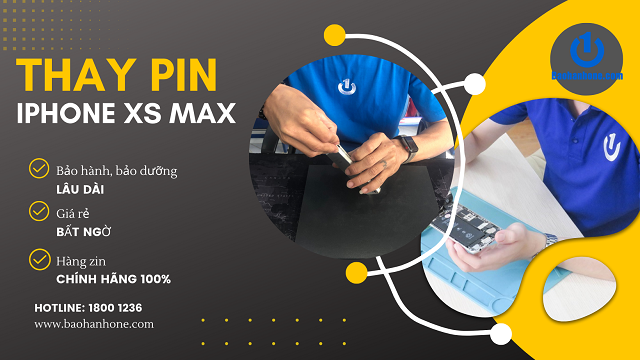 Cam kết thay pin iPhone XS Max giá rẻ tại Bảo Hành One