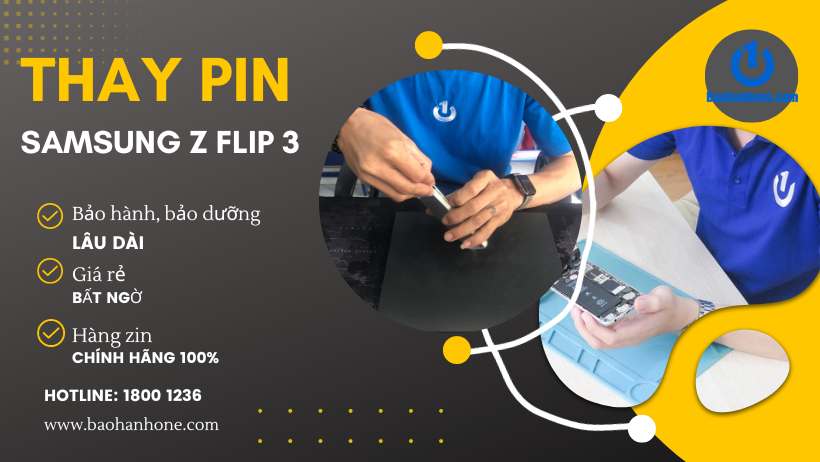 Thay pin Samsung Galaxy Z Flip 3 tại Bảo Hành One