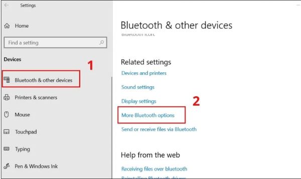 lỗi không tìm thấy thiết bị bluetooth trên laptop