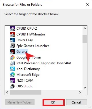 Thêm bằng thư mục gốc