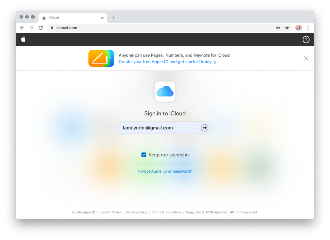 Truy cập iCloud