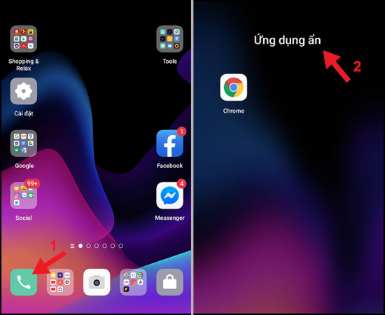 Ẩn ứng dụng trên điện thoại Samsung