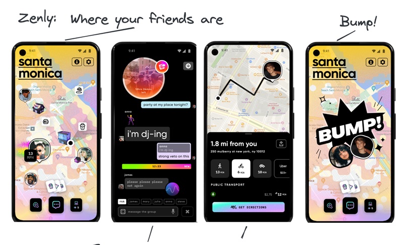 Ứng dụng mạng xã hội Zenly