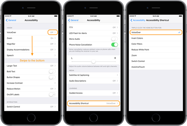 Tắt tính năng VoiceOver trên iPhone