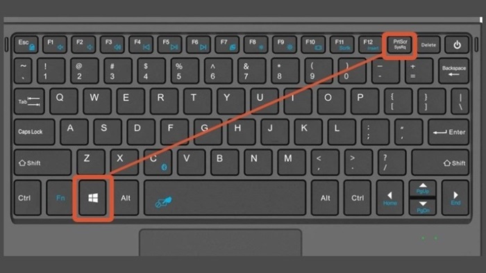 Chụp ảnh màn hình bằng nút Windows + PrtSc