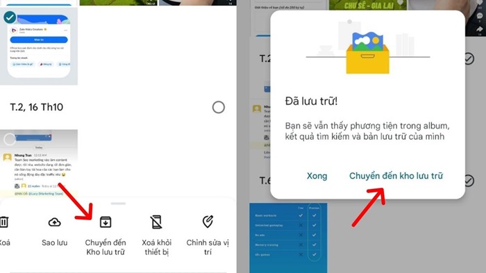 Xóa ảnh trên Google Photos