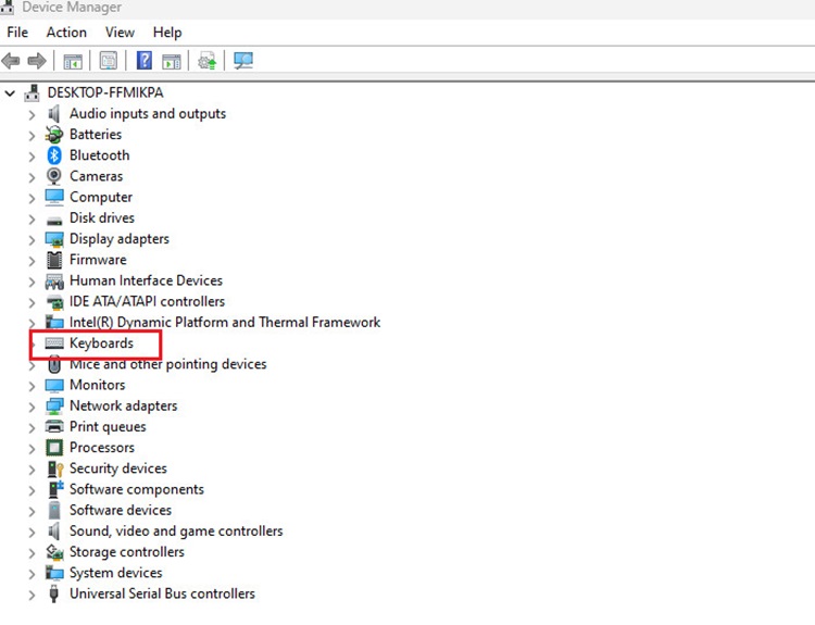 Cách khóa bàn phím laptop Dell inspiron 15