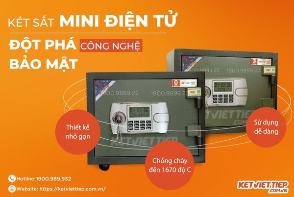 két sắt mini chống cháy kvt32 điện tử