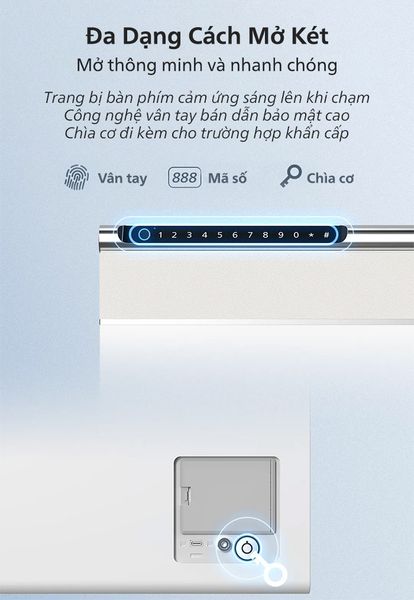 Két sắt mini thông minh Philips SBX102