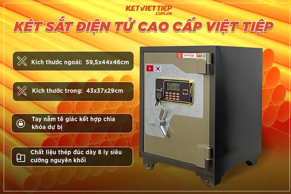 KÉT SẮT VIÊT TIỆP SIÊU CƯỜNG KVTSC45 ĐIỆN TỬ CHỐNG CHÁY