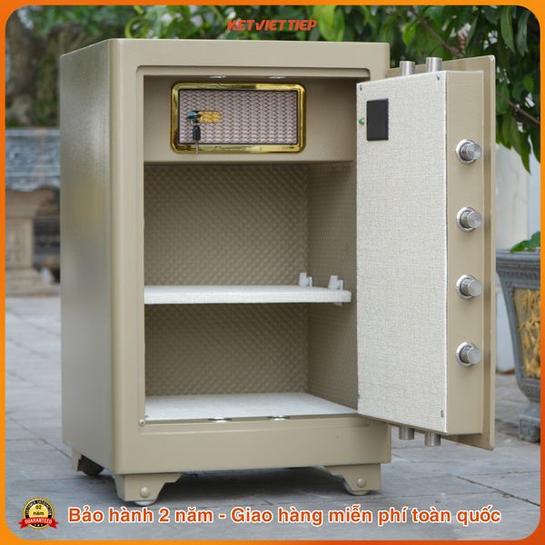 Nội thất bọc da sang trọng với ngăn kéo khóa riêng và hầm bí mật – sắp xếp tài sản khoa học, bảo mật tuyệt đối