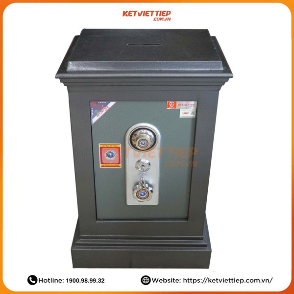 Két Sắt Công Đức Có Khe Bỏ Tiền CĐ56 Khóa Cơ