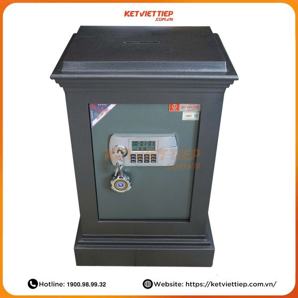 Két Sắt Công Đức Có Khe Bỏ Tiền Khóa Điện Tử CĐ100