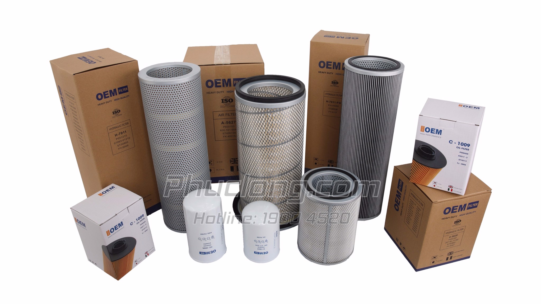 Công dụng của lọc đối với xe máy công trình