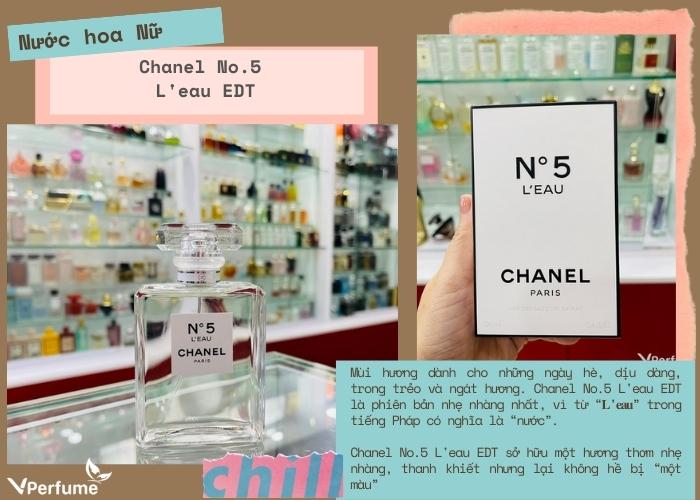 Mùi hương nước hoa Chanel No.5 L'eau EDT