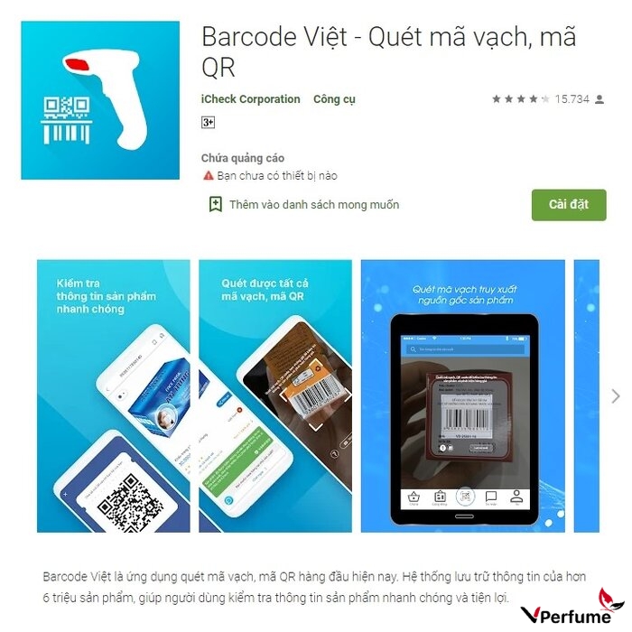 Phần mềm quét mã vạch sản phẩm Barcode Việt