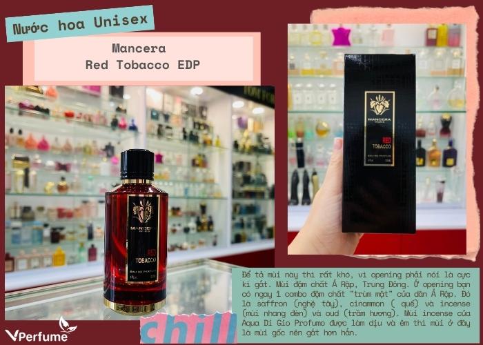 Mùi hương nước hoa Mancera Red Tobacco